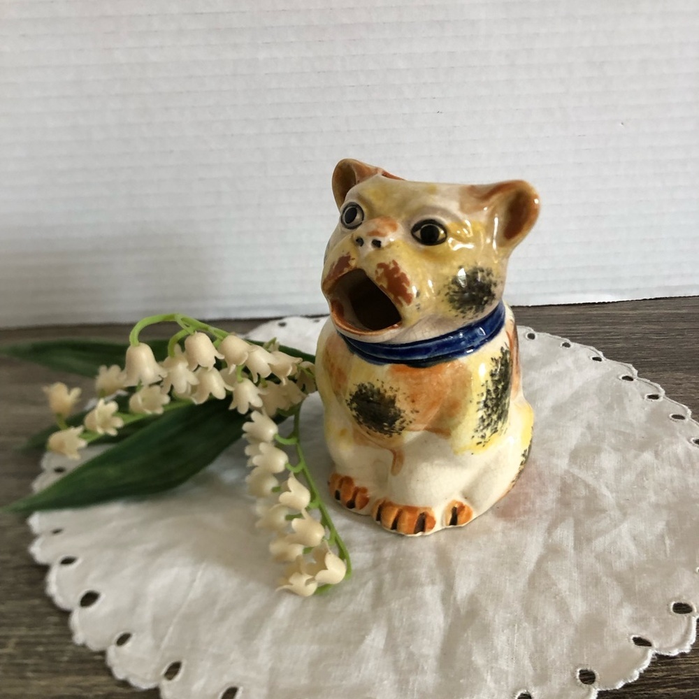 Vtg Dog Shaped Ceramic Milk or Creamer Pitcher